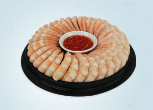 Cooked Peeled and Deveined Tail-on Vannamei Shrimp Ring