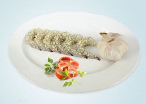 Raw Peeled Deveined Tail-off Vannamei Shrimp Marinated Garlic