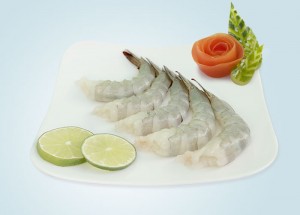 Raw Peeled and Deveined Tail-On Vannamei Shrimp